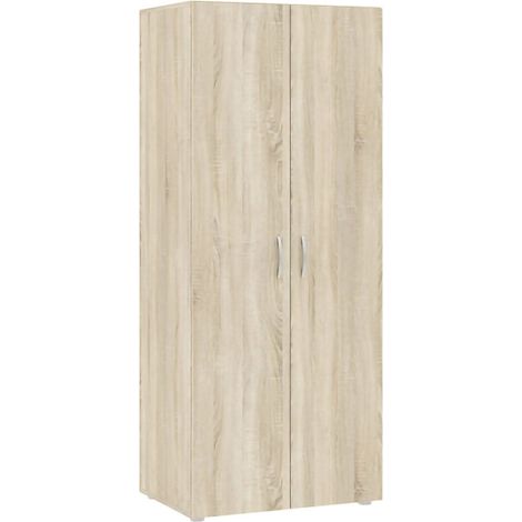 Dmora - Guardaroba 2 ante Cork, Mobile camera da letto, Cabina armadio portabiti, Armadio appendiabiti, 74x52 h179 cm, Rovere