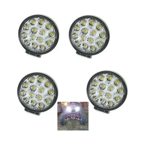 4X 42W LED LUCE FARO LAMPADA DA LAVORO FARETTO AUTO BARCA CAMION KLW SUV 12V 24V