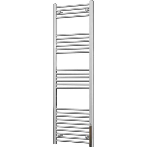 Zennor - Chrome Heated Towel Rail - H1600mm x W500mm - Straight (1/3)