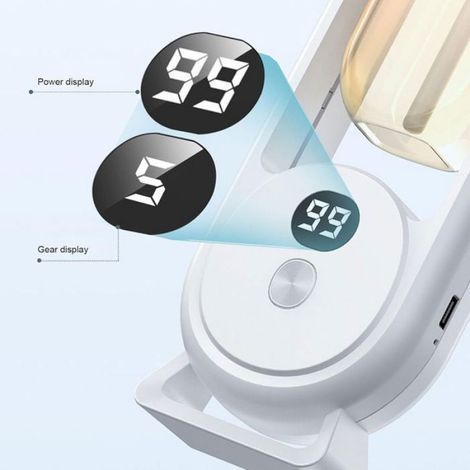 Diffuseur d'huiles essentielles, machine à parfum 5 vitesses avec affichage LED, diffuseur d'arômes électrique rechargea Étiquette (1/5)