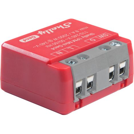 SHELLY 1PM MINI GEN4 - INTERRUPTEUR MATTER, ZIGBEE, WI-FI, 1 CANAL 8A, MESURE CONSOMMATION ÉLECTRIQUE, ÉCLAIRAGE CONNECTÉ, CONTR (1/5)