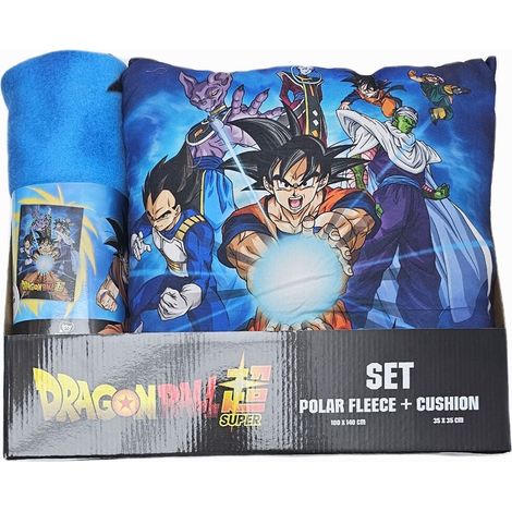 Juego de manta y cojin polar de dragon ball super 230419696