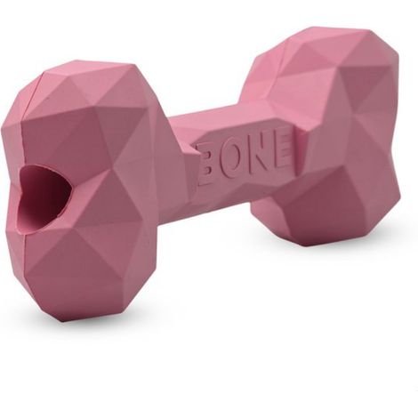 Os à mâcher – Jouet pour chien en caoutchouc naturel – Résistant aux déchirures et à l'usure – Taille L – Personnalisable (1/5)