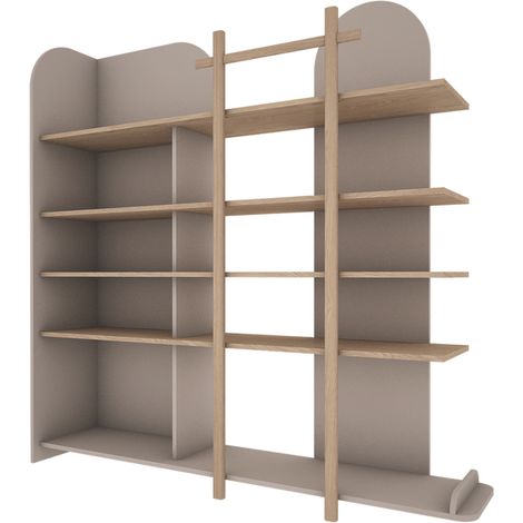 Bibliothèque Wood Luck Bloom - Cachemire et Bois
