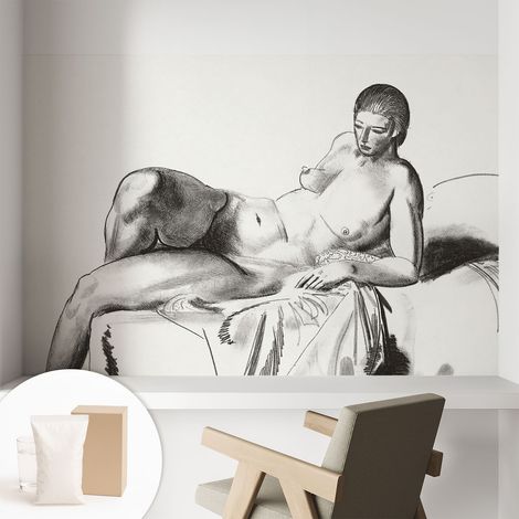 Papier peint intissé décoratif avec colle pour salon chambre et bureau Installation rapide Nu artistique 104x70 cm (1/5)