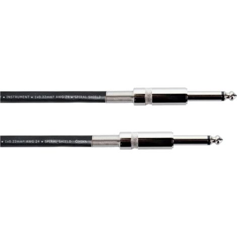 Cordial 14757 Klinke Instrumenten Anschlusskabel [1x Klinkenstecker 6.3 mm (mono) - 1x Klinkenstecke (1/5)