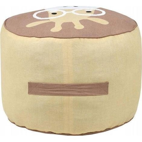 Atmosphera COQUIN puf infantil amarillo forma jirafa