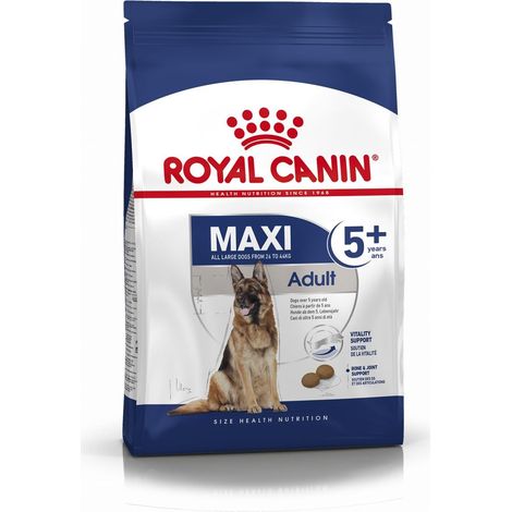 Royal Canin Hundetrockenfutter Adult 5+ Maxi 15 kg Geflügel Trockenfutter Hunde