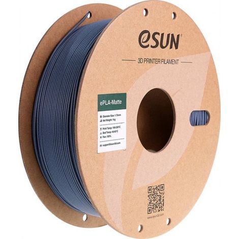 eSun ePLA-Matte Gris foncé mat / Gris foncé 1 kg - 1,75 mm - Filament pour imprimante 3D (1/5)