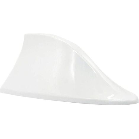 Universelle Haifischflossenantenne fürs Auto – Autoantenne mit FM/AM-Radiosignal mit wasserdichter Klebebasis für Auto, SUV, LKW, Van (weiß) (1/4)