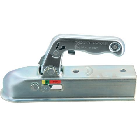 Tête d'attelage pour boule diamètre 50 mm, capacité de traction 750 kg