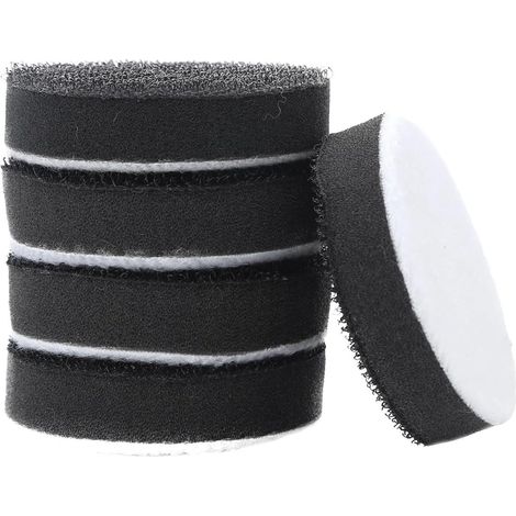 Lot de 5 tampons d'interface en mousse souple de 5,1 cm, 7,6 cm, 12 mm, coussinets en mousse à densité souple pour ponçage, polissage, disques de polissage (75 mm) (1/5)