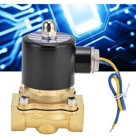 2W-200-20 Messing-Magnetventil NC 3/4 Zoll für Wasser, Luft und Gas, 110 V Wechselstrom (1/5)
