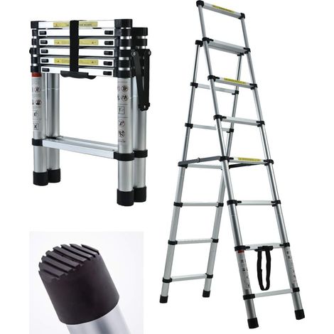 6+7 Steps Ladder A-Frame Ladders Telescoping Ladder Herringbone Ladder EN131 Certified 330lb Load (1/2)