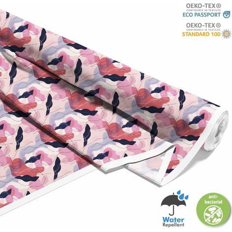 Dekorativer Oxford-Stoff für den Außenbereich – Feminines Motiv DX10328 (1/5)