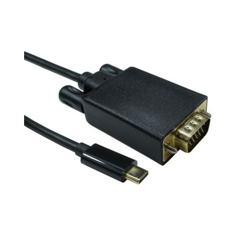 Câble adaptateur RS PRO USB C vers VGA, USB 3.1, 1080p ( Prix pour 1 )