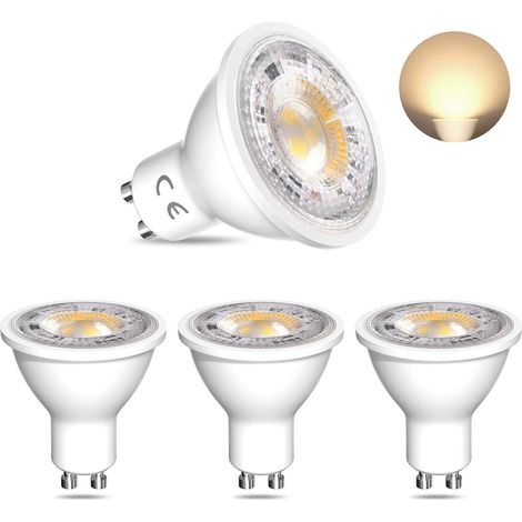 Ampoule LED GU10 7W MR16 Ampoule Spot 12V Blanc Neutre 4000K Ampoules Économie D'énergie Équivalent Lumière Halogène 65W Lampe Spot Encastrable Angle de Lumière 38°, Non Réglable, Lot de 4 (1/5)