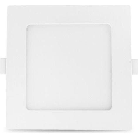 Plafonnier LED SLIMY 10W Carré 150x150 mm Miidex Lighting® blanc-neutre-4000k - blanc (1/9)