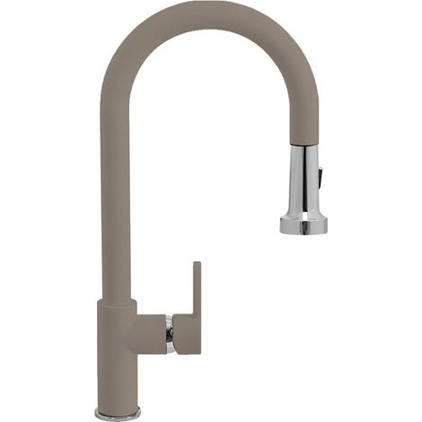 SCHOCK Miscelatore Aquaalto con Doccia Estraibile a Doppio Gestto Professional, Colore Grigio Tortora, h443 (1/4)
