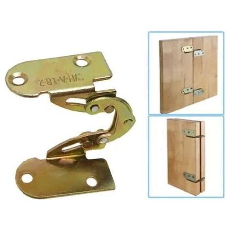 Charnière pliante cachée en fer, pour table à manger, bureau et lit, support, mécanisme combiné de meubles, 2 pièces (1/5)