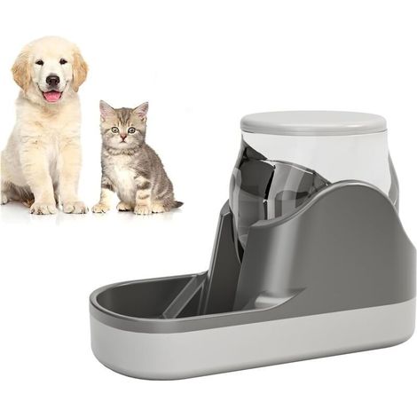 Mangeoire et distribut automatique par gravité pour animaux de compagnie, mangeoire pour chats, mangeoire pour chiens, abreuvoir automatique pour animaux de compagnie (1/4)