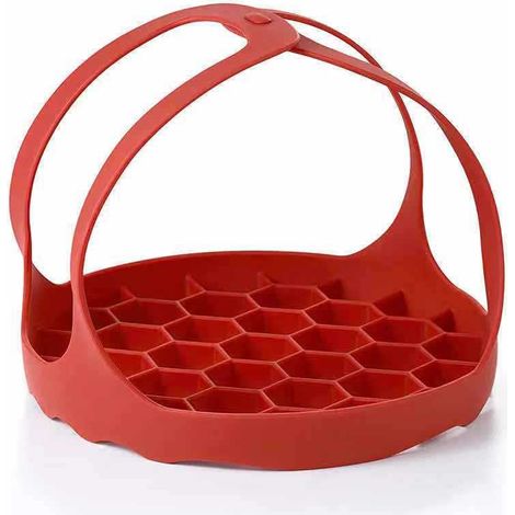 BEBUSINGOTO Silikon-Schlinge für Backformen, Schnellkochtopf-Schlinge, Silikon-Backformheber, Silikon-Schlingenheber für Schnellkochtöpfe, Backform-Schlinge, Silikon-Dampfkorb, Schnellkochtopf-Schlin (1/5)
