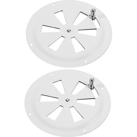 Adatto per due prese d'aria circolari con smorzamento dell'aria e coperture della griglia con apertura a pulsante laterale, adatto per camper marini, ventilazione in acciaio inox 316.