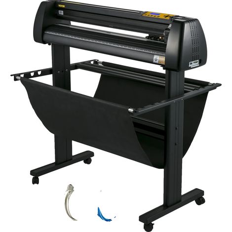 Découpeuse vinyle, alimentation maximale du papier 34,3 po, largeur de coupe maximale 30,7 po, précision de coupe ± 0,0004 po, vitesse et force réglables, ports USB et série (1/5)
