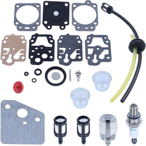 Joint de carburateur, filtre à carburant, conduit en caoutchouc pour moteur de tondeuse Honda GX35 HHT35S Pièces de rechange pour accessoires K10-WYJ Kit de réparation (1/5)