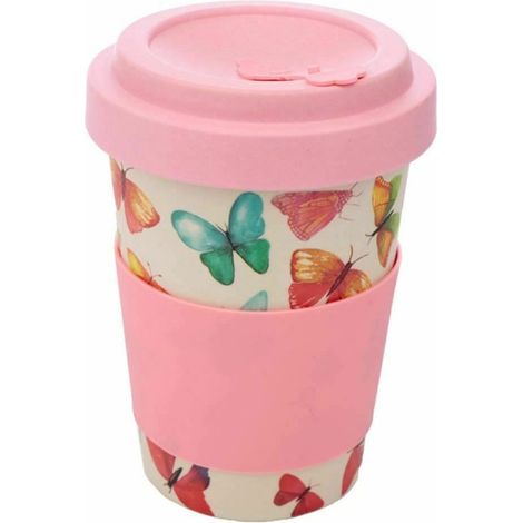 Mug de Voyage Papillons 400 ml Design coloré et délicat