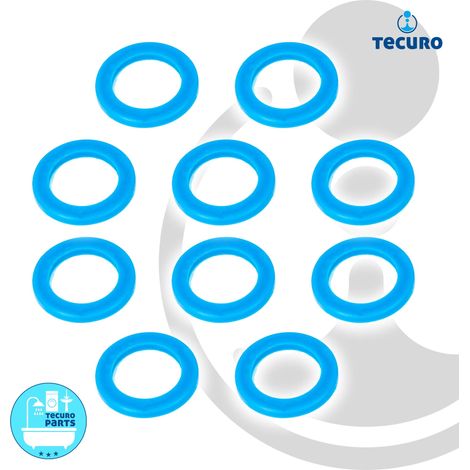 tecuro Keildichtung - Klemmdichtung NW 40 für Spültisch-Siphons, 0,74 tecuro Keildichtung - Klemmdichtung NW 40 für Spültisch-Siphons, 0,74