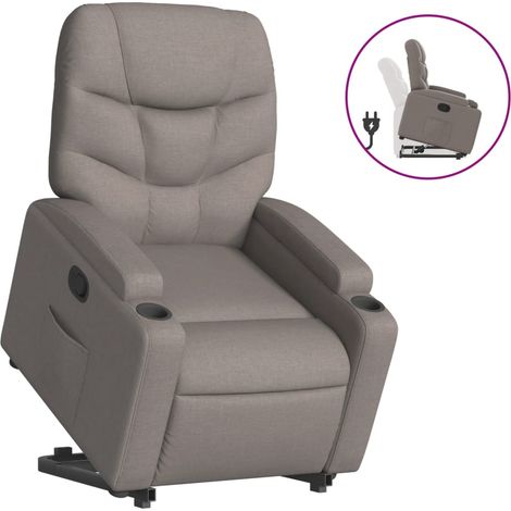 Maison Exclusive - Relaxsessel mit Aufstehhilfe Taupe Stoff