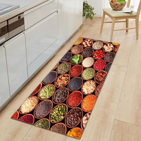 Tapis de cuisine antidérapant et absorbant, idéal pour la cuisine, l'évier et la buanderie - 50 x 80 cm (1/3)