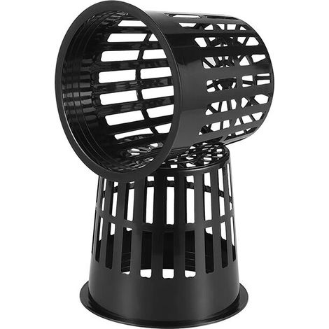 Pot de tasse en maille pour plantation hydroponique, 5 pièces, tasse en maille réutilisable et Durable pour jardin, panier en maille en plastique noir