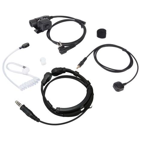 Micro-throat earphone with 7.1 mm jack and portable PTT button for MOTOROLA GP88 GP300 GP3688 DEP450 EP450 (1/5)