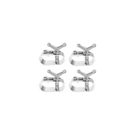 A 4 Pièces Tendeur Bache Piscine, ZIJANG Aluminium Tendeur Cable, Couverture de Piscine avec Tendeur Grillage, Accessoires de Camping pour Garder Piscine Propre, Clôture à Mailles Losangées, Jar