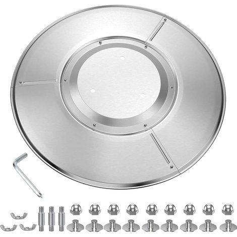 Bouclier réflecteur pour Chauffe-terrasse extérieur - Bouclier Chaleur au Propane Robuste pour appareils Chauffage extérieu Bouclier Chauffage terrasse (1/5)