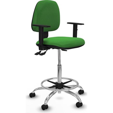 Taburete de oficina piqueras y crespo Isso respaldo ajustable reposabrazos (1/2)