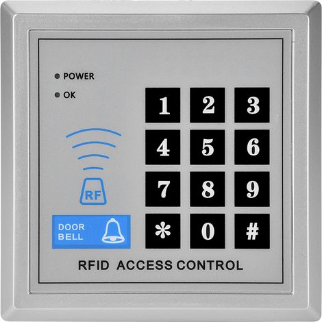 Système de sécurité de porte électromagnétique avec verrouillage d'accès par carte à mot de passe (kit prise US). (1/5)