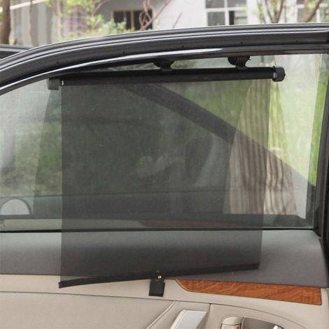 Lot de 2 stores enrouleurs pour voiture, compatibles avec la plupart des SUV. Accessoire de style automobile. (1/4)