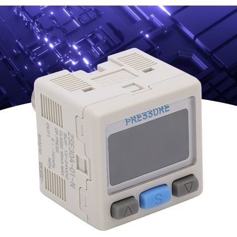 Manomètre numérique ZSE30A-01-NL, pressostat numérique de précision, capteur pneumatique de vide à pression négative, détendeur de pression négative, manomètre 0-101 kPa (1/5)