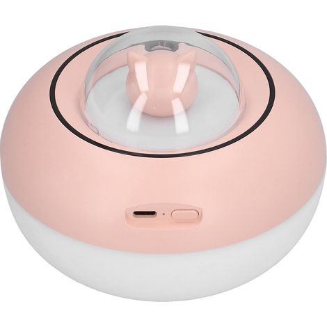 Neuer niedlicher Katzen-Luftbefeuchter, geräuschlos, USB-betrieben für Zuhause und Büro, farbenfrohe LED-Nachtlichter, 300 ml großes Fassungsvermögen, Ultraschall-Aroma-Diffusor für Wohnzimmer und Bür (1/5)