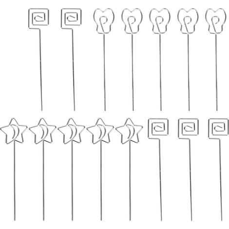 15 jolis cadres photo en forme de plaques numérotées de table, plaqués argent, parfaits pour les fêtes de bureau ou d'anniversaire. (1/5)