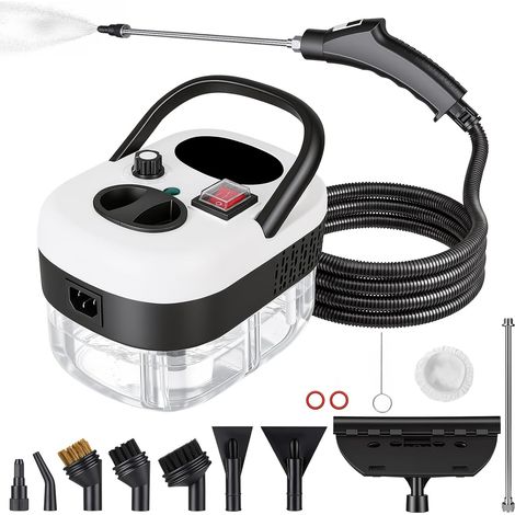 Nettoyeur Vapeur 2500 W avec Réservoir de 1200 ml et 6 Niveaux de Réglage (1/5)