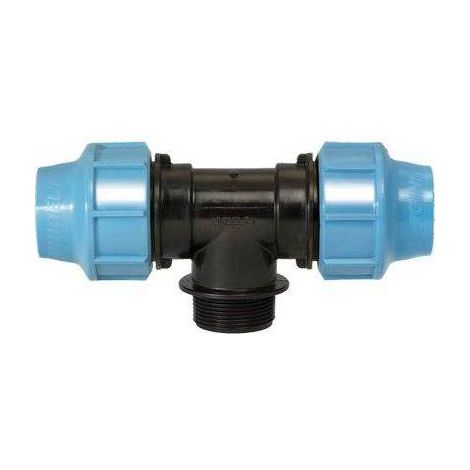 5,0 x TEE A COMPRESSIONE FILETTO MASCHIO PN16 UNIDELTA