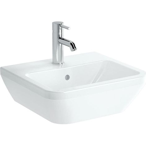 Vitra Integra Lavabo 45x40 cm avec trou pour robinetterie au milieu, Blanc (7047-003-0001)