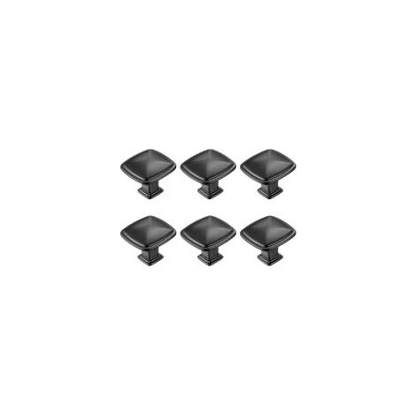 Ede Sollbry Lot de 10 poignées noires pour meubles de cuisine, tiroirs et autres éléments de rangement - 30 mm (1,2 pouce)
