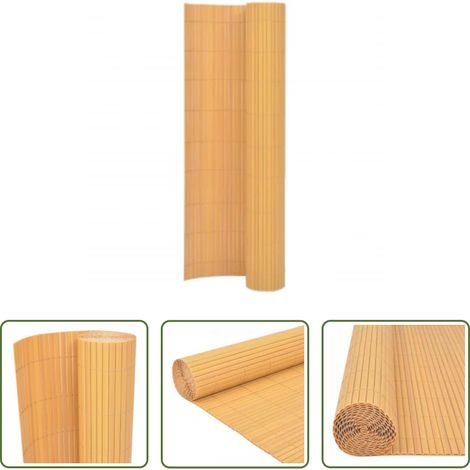 vidaXL Clôture pour jardin -  Clôture de jardin double face 90x400 cm Jaune (1/5)