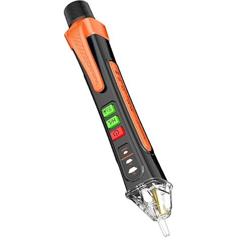 Testeur de Tension sans Contact AC 12V/48V-1000V Testeur Électrique avec Lampe de Poche Alarme Sonore (1/5)