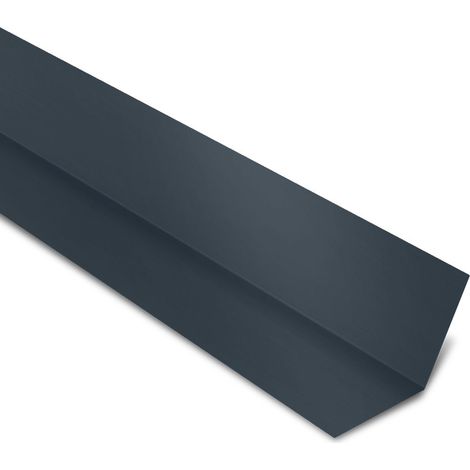 Yousteel – Faîtière plate contre mur acier laqué – Coloris gris anthracite RAL 7016 – Longueur 2100 mm – Revêtement polyester 25 µm